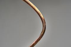 Lacquered Cast Iron Floor Lamp with Flower Relief Scandinavia Mid 20th Century - 4610942