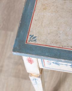Lacquered Console or Writing Table Hand Painted Tuscany 18th Century - 4189845