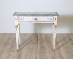 Lacquered Console or Writing Table Hand Painted Tuscany 18th Century - 4189861