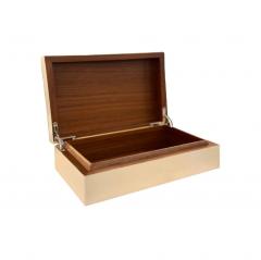 Lacquered Goatskin and Walnut Vanity Box - 4265068