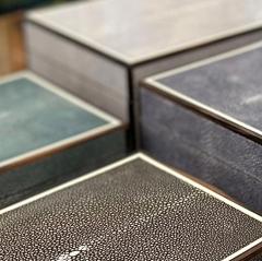 Lacquered Goatskin and Walnut Vanity Box - 4265069