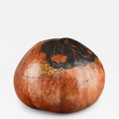 Lacquered Gourd Container with Lid - 3944667