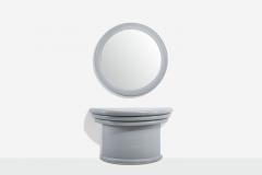 Lacquered Grasscloth Mirror 1970 - 2493244