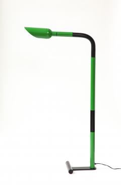 Lacquered Green Metal Floor Lamp Italy c 1970 - 3516406