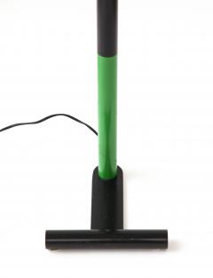 Lacquered Green Metal Floor Lamp Italy c 1970 - 3516417