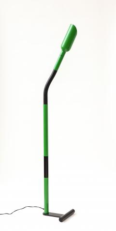 Lacquered Green Metal Floor Lamp Italy c 1970 - 3516418