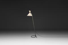 Lacquered Metal Floor Lamp with Diabolo Shade Europe 1970s - 4776407