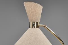 Lacquered Metal Floor Lamp with Diabolo Shade Europe 1970s - 4776411