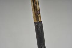 Lacquered Metal Floor Lamp with Diabolo Shade Europe 1970s - 4779707