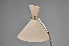 Lacquered Metal Floor Lamp with Diabolo Shade Europe 1970s - 4779710