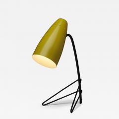 Lacquered Metal Table Lamp with Tripod Base - 4515075