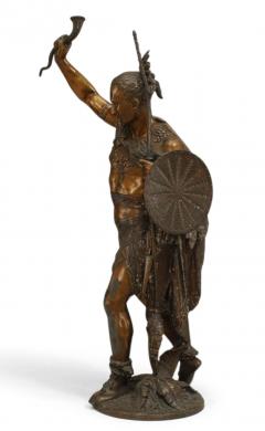 Lacquered Native American Warrior - 4321709