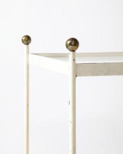 Lacquered Steel and Brass End Tables France c 1950 - 4210148