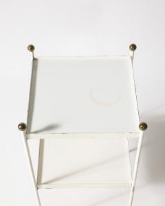 Lacquered Steel and Brass End Tables France c 1950 - 4210149