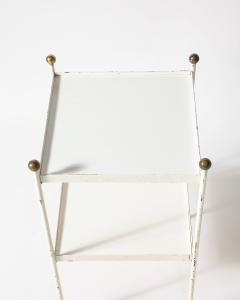 Lacquered Steel and Brass End Tables France c 1950 - 4210151
