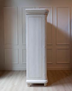 Lacquered Two Door Wardrobe in Ivory and Turtledove Tones - 4458418