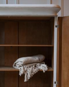 Lacquered Two Door Wardrobe in Ivory and Turtledove Tones - 4458465