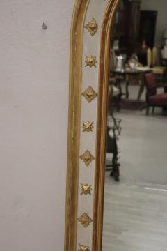 Lacquered and Gilded Wood Antique Large Wall Mirror Height 107 09 Inch - 2900319