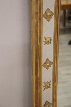 Lacquered and Gilded Wood Antique Large Wall Mirror Height 107 09 Inch - 2900326