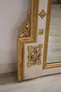 Lacquered and Gilded Wood Antique Large Wall Mirror Height 107 09 Inch - 2900327