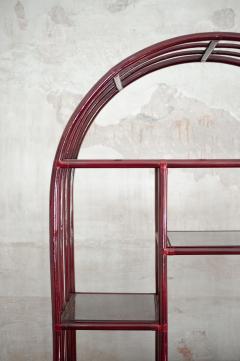 Lacquered arch Bookcase 1980s - 4698147
