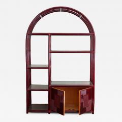 Lacquered arch Bookcase 1980s - 4699976