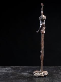 Lacquered wood Figure representing the deity Ashinaga Japan early 20th C - 4648911