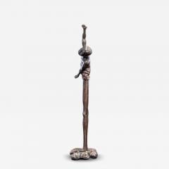 Lacquered wood Figure representing the deity Ashinaga Japan early 20th C - 4649410