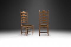 Ladder Back Chairs with Upholstered Seats Europe first half of the 20th century - 3248719