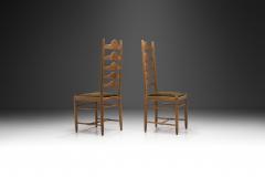 Ladder Back Chairs with Upholstered Seats Europe first half of the 20th century - 3248721