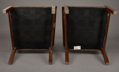 Lajos Kozma Pair of Art Deco Walnut Chairs by Lajos Kozma - 3724922