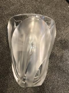 Lalique Crystal glass polished and frosted vase by Lalique - 1208722