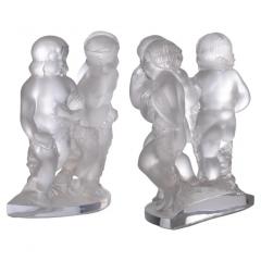 Lalique France Frosted Crystal Six Figural Cherub Group - 2824422