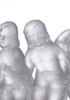 Lalique France Frosted Crystal Six Figural Cherub Group - 2824428