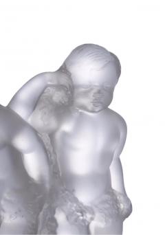 Lalique France Frosted Crystal Six Figural Cherub Group - 2824429
