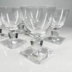 Five Faceted Crystal Wine Glasses Set, Vintage Stemware and Home Decor —  French Antiques Vintage French Decor French Linens Cafe au Lait Bowls and  more