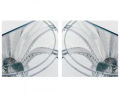 Lalique Lalique France a Magnificent Pair of Crystal Cactus Console Tables - 3072947