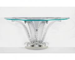 Lalique Lalique France a Magnificent Pair of Crystal Cactus Console Tables - 3072950