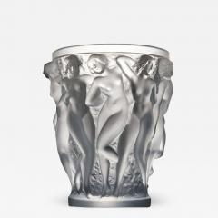 Lalique Lalique Frosted Glass Bacchantes Vase 1927 1980 s production  - 1526266