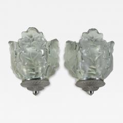 Lalique Lalique wall sconces model Chene  - 3952594