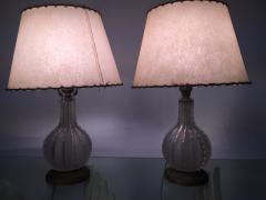 Lalique PAIR OF LALIQUE DENTELLE LAMPS - 684775