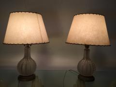 Lalique PAIR OF LALIQUE DENTELLE LAMPS - 684778