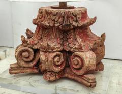 Lamp Fashioned from Carved Capital - 1466842