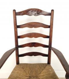Lancashire Oak Ladder Back Chair England circa 1820  - 2958691