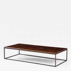 Lance Thompson 18th C Italian Dark Walnut Coffee Table in One Thick Piece with Edge Detail - 3194619