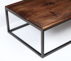 Lance Thompson 18th C Italian Thick Walnut Coffee Table Detailed Edge Solid Blackened Base - 1062424