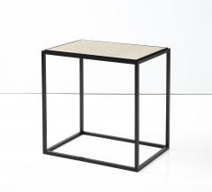 Lance Thompson Made to Order Stone Top Side Table Console with Solid Metal Base - 2359219