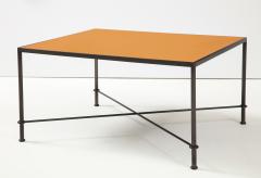 Lance Thompson Mies handmade leather and iron coffee table by Lance Thompson Made to Order - 2097168