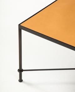 Lance Thompson Mies handmade leather and iron coffee table by Lance Thompson Made to Order - 2097169