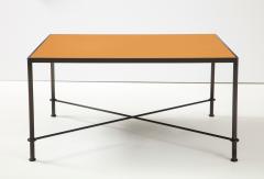 Lance Thompson Mies handmade leather and iron coffee table by Lance Thompson Made to Order - 2097170